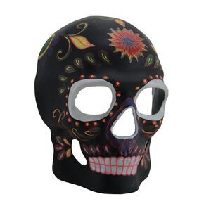 Colorful Glow In The Dark Full Face Sugar Skull Mask